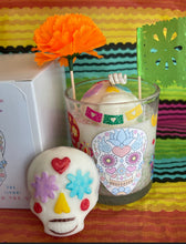Load image into Gallery viewer, Sugar skull candle
