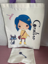 Load image into Gallery viewer, Coraline tote bag
