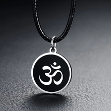 Load image into Gallery viewer, OHM Hindu Buddhist  Yoga Necklace
