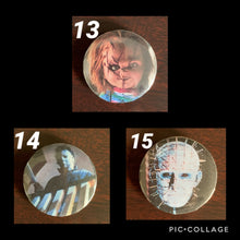 Load image into Gallery viewer, Horror Pin Buttons
