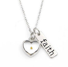 Load image into Gallery viewer, faith as small as a mustard seed necklace
