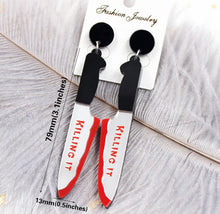 Load image into Gallery viewer, Horror Knife Earrings
