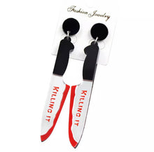 Load image into Gallery viewer, Horror Knife Earrings
